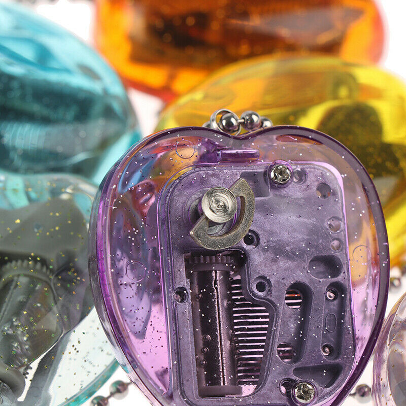 Creative Mini Acrylic Heart-Shaped Musical Box Music Box The Sky Music Tune F Kw