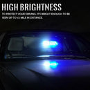 Blue White 16 LED Car Truck Dash Flash Emergency Warning Strobe Light I3C