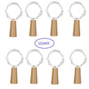 10pcs 10LED Wine Bottle Cork Lamp Copper Wire String Lights (Colorful)