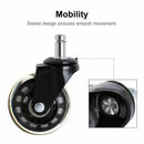 Replacement Wheels, Office Chair Caster Wheels for Your Desk Chair, Quiet R