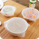 8 Pcs Silicone Bowl Cover Reusable For Food Stretch Lids Seal Fresh Keeping