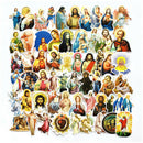 68pcs Jesus Holy Virgin Guitar Case Skateboard  Luggage Stickers Mobile Phone