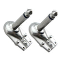 2 Pack 6.35mm 1/4'' Right Angle Mono Plug Audio Cable Connector for Guitar Bass
