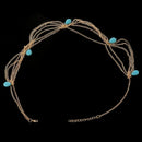 Ladies Headbands Headband Party hair band Turquoise Jewelry hair band D4P7