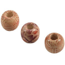 100 Mixed Drum Wood Beads Fit Charm Bracelets 11x12mm