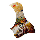 Acoustic Guitar Pickguard Elk Pattern Acoustic Guitar Pickguard Self-Adhesive