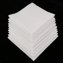 10 Pack Men Women 100% Cotton White Handkerchiefs Comfy Hanky Party Hankies