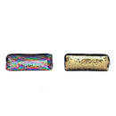 2PCS Fish Scale Ladies Box School Tools Cosmetic Bags Women Girls Simple Cl