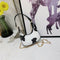 Fashion Cow Dots Shoulder Bag Women Leather Chain Hobos Totes Handbag (S)