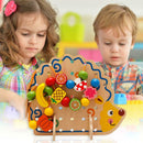 Wooden Fruits Lacing Stringing Beads Toys Hedgehog Fruit String Beads Boar