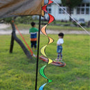 Foldable Rainbow Spiral Windmill Wind Spinner Camping Home 2019 Garden Tent N9U4