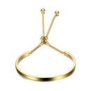 Stainless Steel Bangle Bracelets For Women Adjustable Stainless Steel Chain B8H8