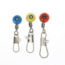60pcs Fishing Tackle Running Ledger Slider Deads Snap Links Swivels 3 Size