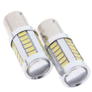 2X White 7443 7440 33SMD Tail Brake Stop High Power LED Bulbs 6000K 1_