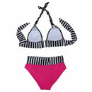 Sexy Womens Swimwear Bikini Set Bandeau Push-Up Bra Padded Swimsuit Beachwe