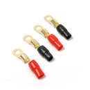 2 Pairs 4 AWG Ring Terminals Wire Cable Connectors Corrosion Resistant