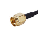 RG316 High Temp Coaxial Cable, SMA Male to SMA Right Angle Male, 5ft U6J8