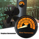 Magnetic Wood Stove Pipe Thermometer Fireplace Flue Burner Temperature Gauge