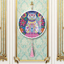 Cat DIY Diamond Painting Pink Tassels Special Shape Drill for Home Pendants