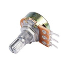 10pcs 5K ohm 6mm Split Knurled Shaft Single Linear Rotary Potentiometer