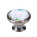 Butterfly Flower Door Knob Handle Cupboard Drawer Cabinet Wardrobe Pull