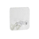 6CM*6CM Anti-skid Hooks Reusable Strong Sticky Traceless B X4H1 Transp Hook P3T0