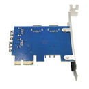 1X4 Slot PCI-E 1 to 4 PCI Express 16X Slot External Riser Card Adapter Board New