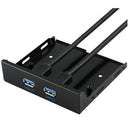 1 Piece Two USB 3.0 Connection Front Panel 3.5 "floppy Disk Drive Space