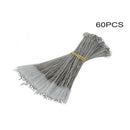 60pcs Stainless Steel Nylon Straw Cleaners Cleaning Brush Drinking Pipe cvz