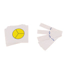 Montessori Mathematics Fraction Skittles Cards Set, Baby Math Educational Toys