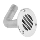 Marine Grade Stainless Steel Floor Drain 90 Degree Boat Yacht Camper 3/4''