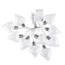 100 LED Copper Wire Battery Lights String Loving Heart-Shaped Bulb Lamp