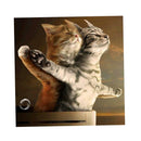 30cmx30cm Cat Couples 5D Diamond DIY Painting Craft Kit Home Hanging Decor