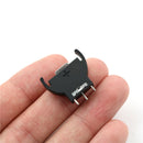 5x CR2032/CR2025 Half-Round Battery Coin Button Cell Socket Holder Case Black Gw
