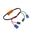 1 Pair H1/H3 LED Fog Light Headlight Load Resistor Wiring Harness Decoder