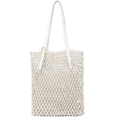 Womens Classic Straw Summer Beach Sea Shoulder Bag Handbag Tote Color:White