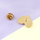 Rainbow Love Heart Badge Brooch Creative Enamel Geometric Pins Jewelry Gift A
