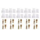 10 Sets T-Type 2 Pin DC Power Connector Plug for VHF/UHF Yaesu Radio Cable