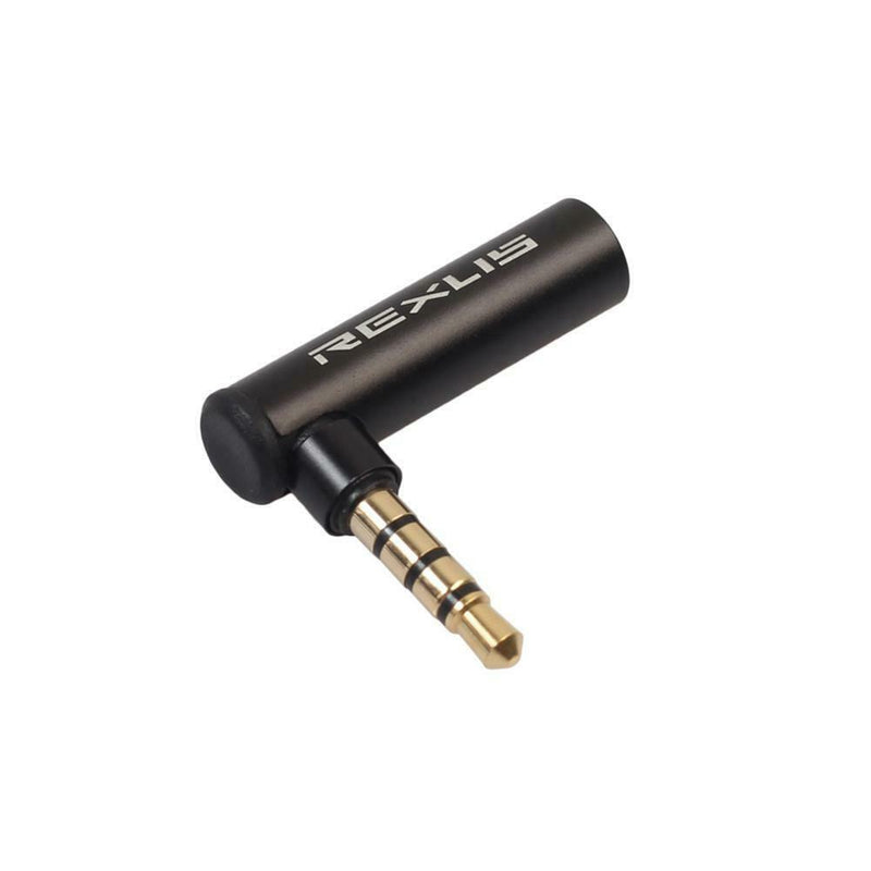 90 Degree Right Angled Audio Adapter Audio Microphone Jack Stereo Plug Connector