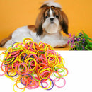 170PCS/Bag Elastic Stretchy Pet Rubber Band Dog Headband No Hair: Stick S8V6