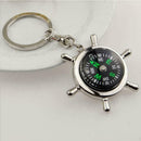 Fashion Unisex Compass Metal Car Keyring Keychain Key Chain Ring Hot Keyfob Z0X0