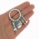 Keyring ''If Dad Can''t Fix It No One Can''Keychain Key Holder Fathers'day gift
