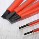 4Pcs Flat Insulated Screwdriver Made Of Steel Material Covered By Plastic
