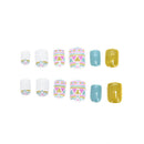24pcs  Round False Nails Art Acrylic French Full Cover Tips Manicure Gl%!