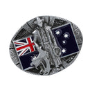 Knight Belt Buckle Western Cowboy Australian Flag Pattern Belt Buckles