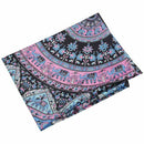 Round Print Bohemian Mandala Tapestry Wall Hanging Picnic Beach Towel Blank E6C9