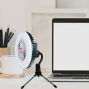 Portable 54 LED Cooling Fan USB Rechargeable Live Broadcast Table Cooler