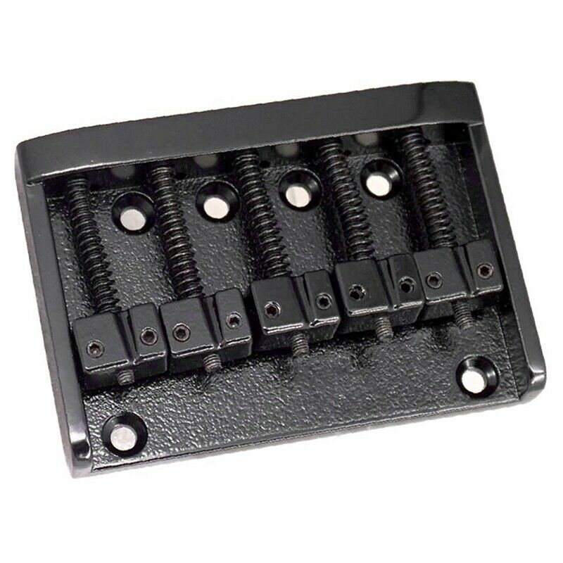 5 Strings Saddle Bridge Fixed Tailpiece for Electric Guitar Bass Strings Mu