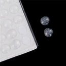 100Pcs Clear Silicone Self Adhesive Rubber Buffer Pad Feet Semicircle Bumpers