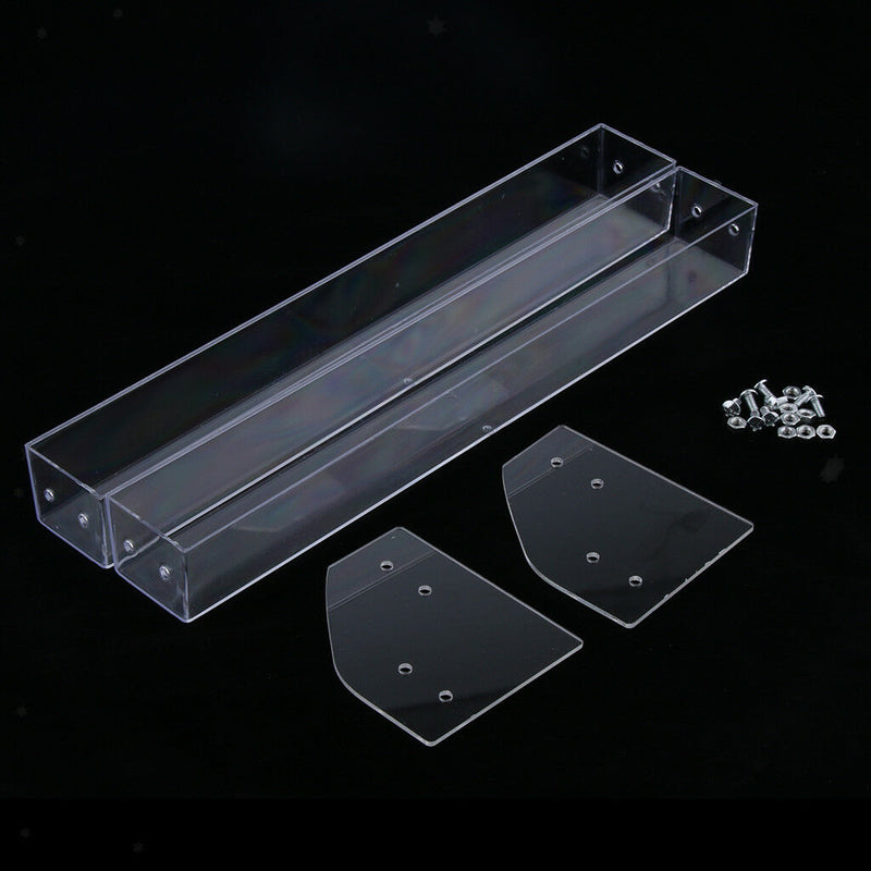 Acrylic Clear Nail Polish Lipstick Makeup Table Display Rack Holder 2 Tiers